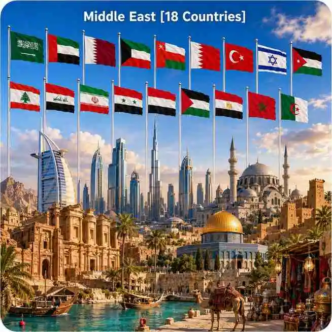Middle East [18 Countries]